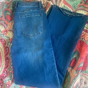 High rise straight legged jeans